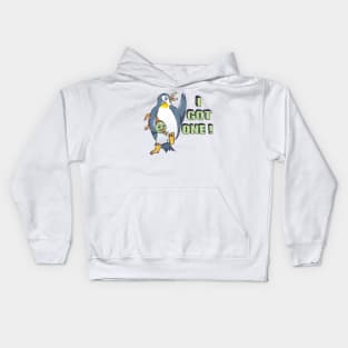 Penguin Fishing Kids Hoodie